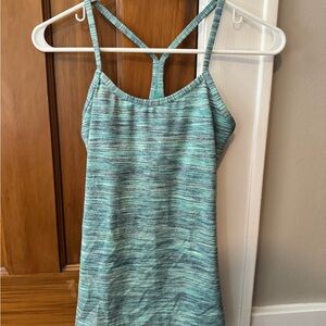 lululemon athletica Blue/Green Space Dye Tank Top